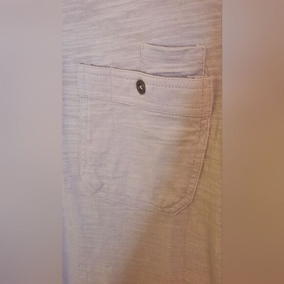 INC International Concept M Lavender ShrtSlv Pocket 100% Cotton  Polo Men Shirt - Picture 4 of 6